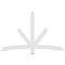 Ekena Millwork Alberta Architectural Grade PVC Gable Bracket, 72"W x 45"H x 2"D x 4"F, 15/12 Pitch GBP072X45X0204ALB00 - alternate 4